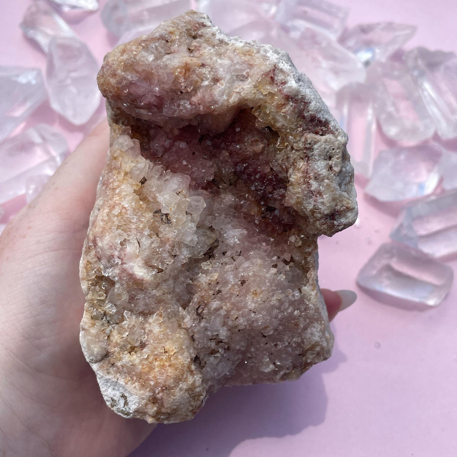 Pink Amethyst Cluster - 21 Pink Amethyst Cluster - 21
